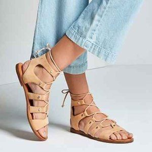 DOLCE VITA suede lace-up sandals